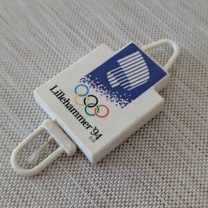 Lillehammer Olympic '94 Ski Ticket Lift Holder - Norway Winter Olympics RARE
